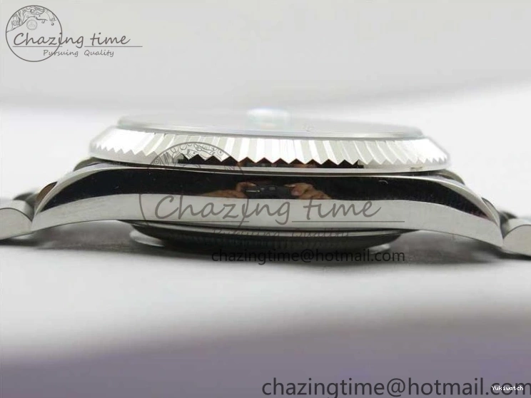 40mm Dial 904 President Ice on Markers T 228239 Blue Crystal SS A2836 Bracelet Dial New SS Version BP Day-Date 0330